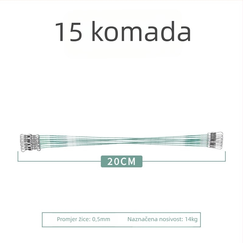 Pod-linija od čelične žice za ribolov, anti-zamotavanje, visoka otpornost na naprezanje, završni konektor-špic, mikro ribolovno opremanje