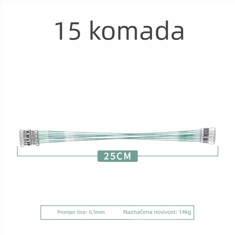 Pod-linija od čelične žice za ribolov, anti-zamotavanje, visoka otpornost na naprezanje, završni konektor-špic, mikro ribolovno opremanje