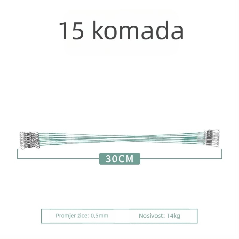 Pod-linija od čelične žice za ribolov, anti-zamotavanje, visoka otpornost na naprezanje, završni konektor-špic, mikro ribolovno opremanje