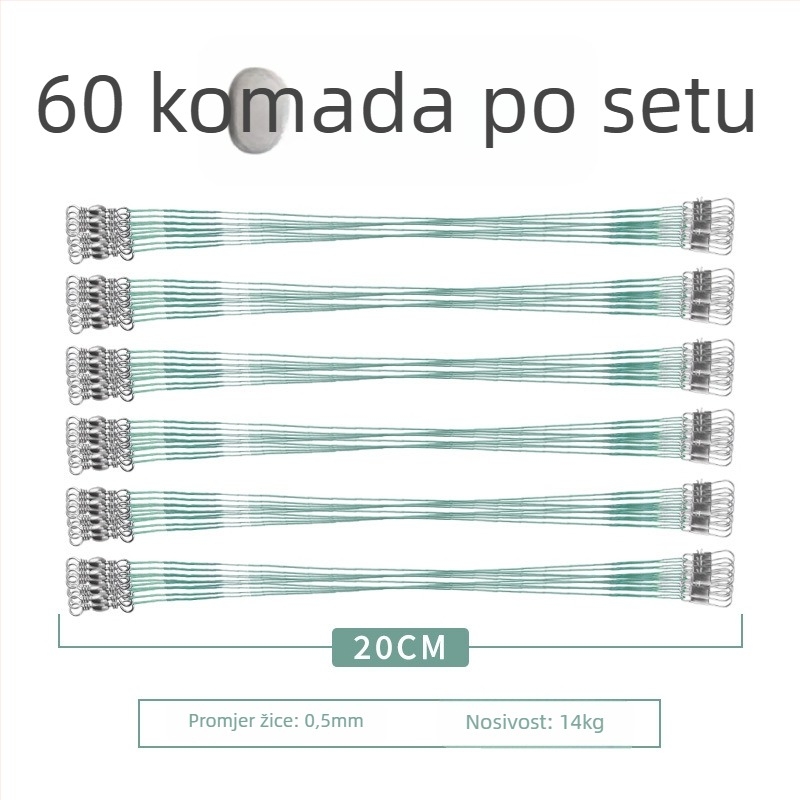 Pod-linija od čelične žice za ribolov, anti-zamotavanje, visoka otpornost na naprezanje, završni konektor-špic, mikro ribolovno opremanje