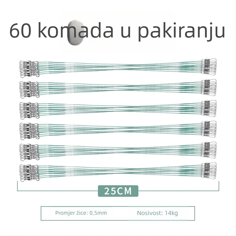 Pod-linija od čelične žice za ribolov, anti-zamotavanje, visoka otpornost na naprezanje, završni konektor-špic, mikro ribolovno opremanje