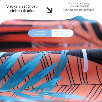 Plivačka kapa od poliester materijala s printom, unisex, za odrasle (Poliester • Print • Odrasli • Unisex)