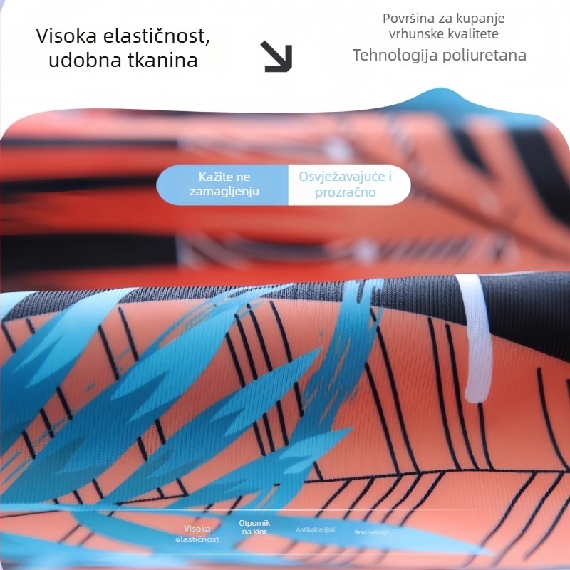 Plivačka kapa od poliester materijala s printom, unisex, za odrasle (Poliester • Print • Odrasli • Unisex)