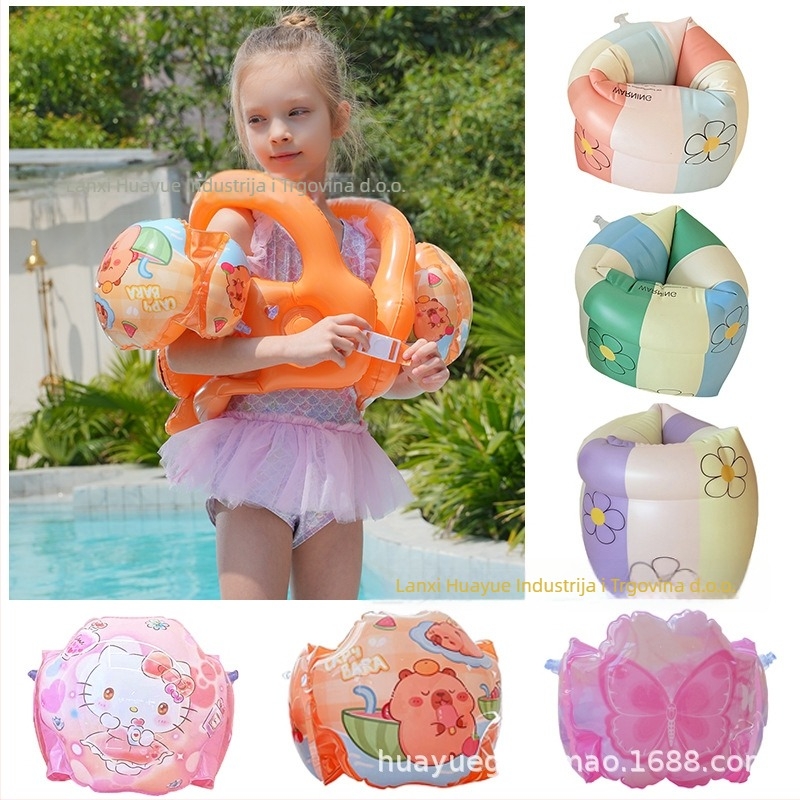 Dječji plivački prsten na ruku s cartoon printom, ekološki PVC, debljina 0.21 mm, ručno napuhavanje