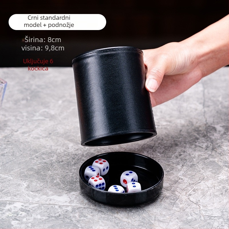 Set kockica s kožnim čašicama, zaobljeni rubovi, porijeklo Zhejiang, 100 kom.