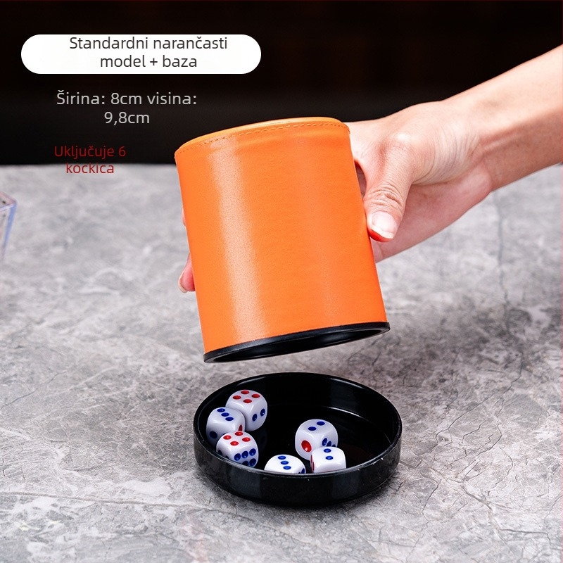 Set kockica s kožnim čašicama, zaobljeni rubovi, porijeklo Zhejiang, 100 kom.