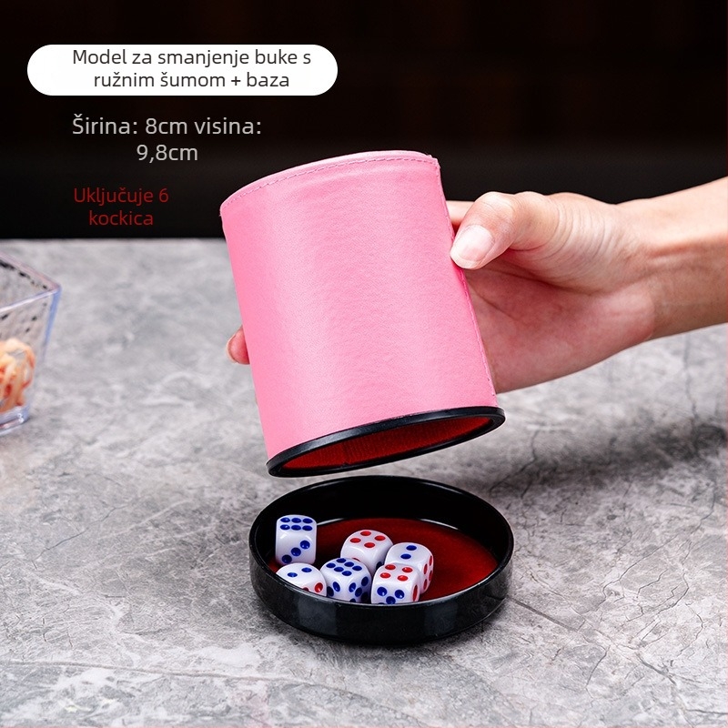 Set kockica s kožnim čašicama, zaobljeni rubovi, porijeklo Zhejiang, 100 kom.