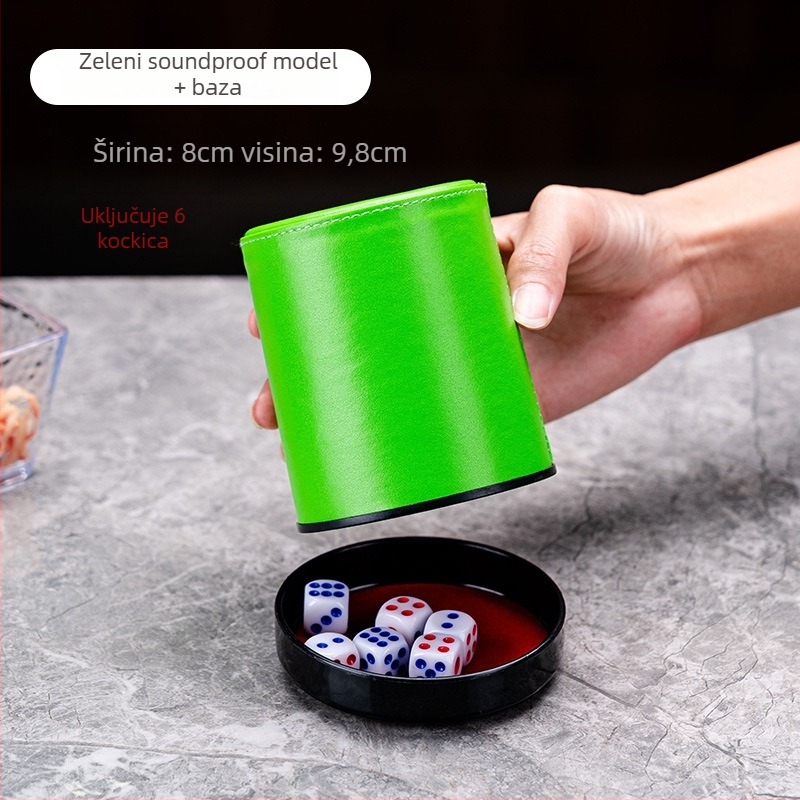 Set kockica s kožnim čašicama, zaobljeni rubovi, porijeklo Zhejiang, 100 kom.