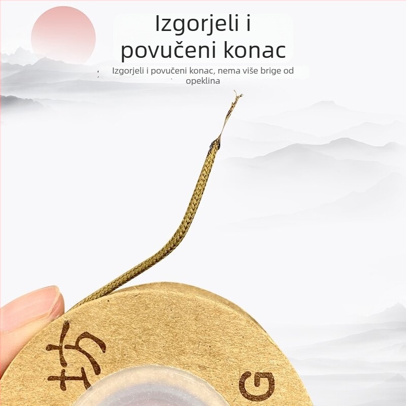 Prilagođeni pamučni užad s jezgrom za navijanje budističkih perlica, pleteni konac otporan na habanje