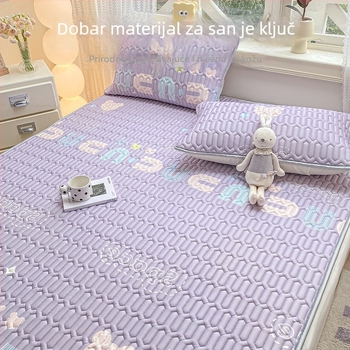 Trodjelni set plahni za madrac s elastikom, prirodni lateks, sadržaj lateksa 90%+, tiskana tkanina