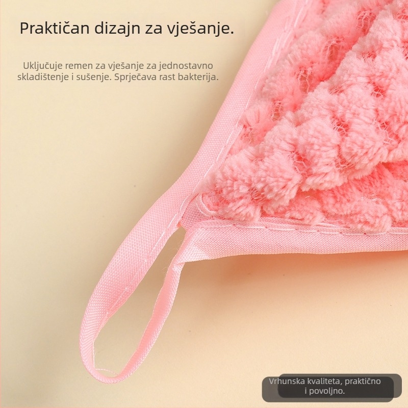 Jiayun ručnici od koralnog velūra u poklon kutiji – debeli, upijajući, s otiskom logotipa