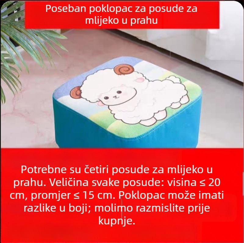 DIY set za poklopac posude mliječnog praha