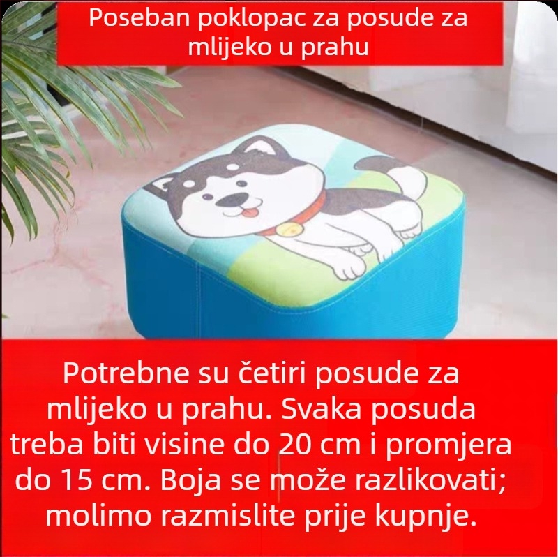DIY set za poklopac posude mliječnog praha