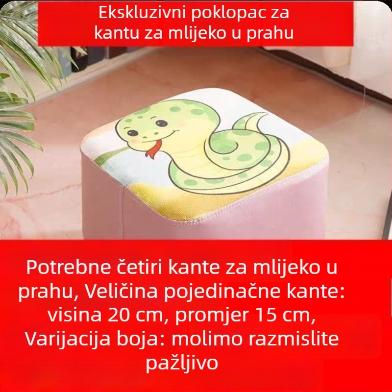 DIY set za poklopac posude mliječnog praha