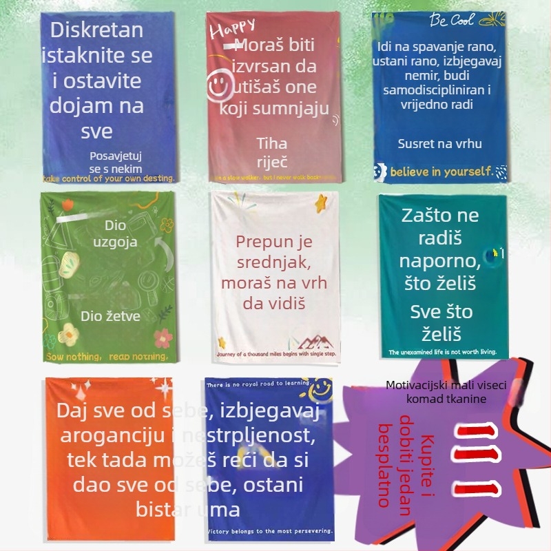 Tapiserija za zid – skandinavski stil, mješavina pamuka i lana, digitalni termični tisak, pravokutni oblik, za dnevni boravak, prilagodljivo