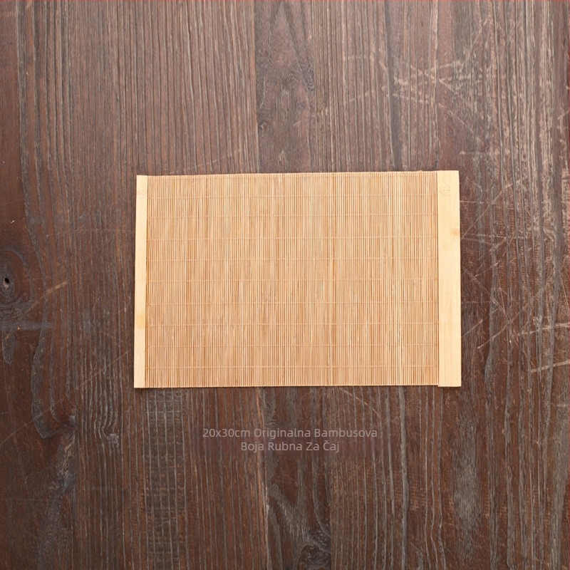 Podloga za čaj od bambusa s rubom, izolacija čaja, mogućnost prilagodbe logotipom, izlazak 2024