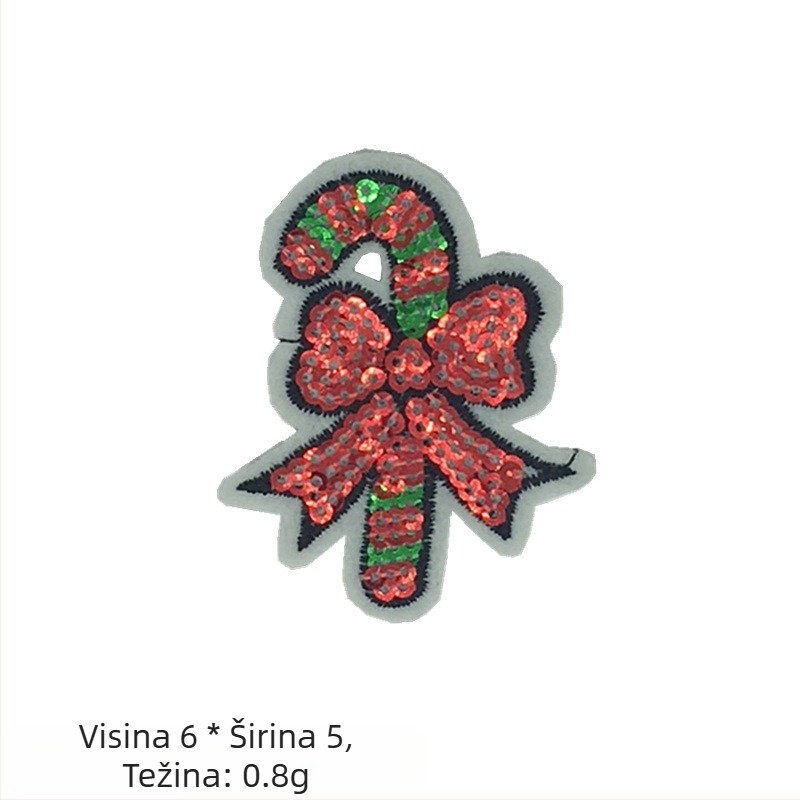 Snowman Patch – aplikacija s perlicama i šljokicama za DIY ukrase za božićno drvce (Materijal: šivanje perlicama i šljokicama; Opseg primjene: Ostalo; Značka: Ostalo)