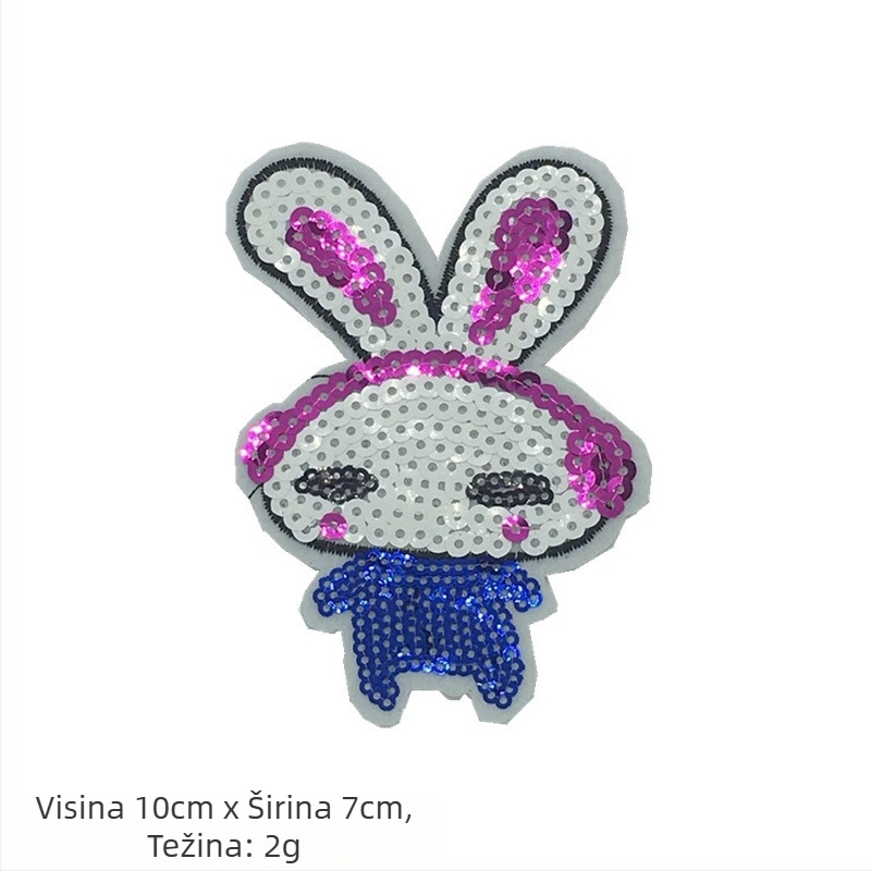 Snowman Patch – aplikacija s perlicama i šljokicama za DIY ukrase za božićno drvce (Materijal: šivanje perlicama i šljokicama; Opseg primjene: Ostalo; Značka: Ostalo)