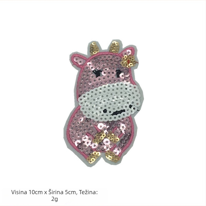 Snowman Patch – aplikacija s perlicama i šljokicama za DIY ukrase za božićno drvce (Materijal: šivanje perlicama i šljokicama; Opseg primjene: Ostalo; Značka: Ostalo)