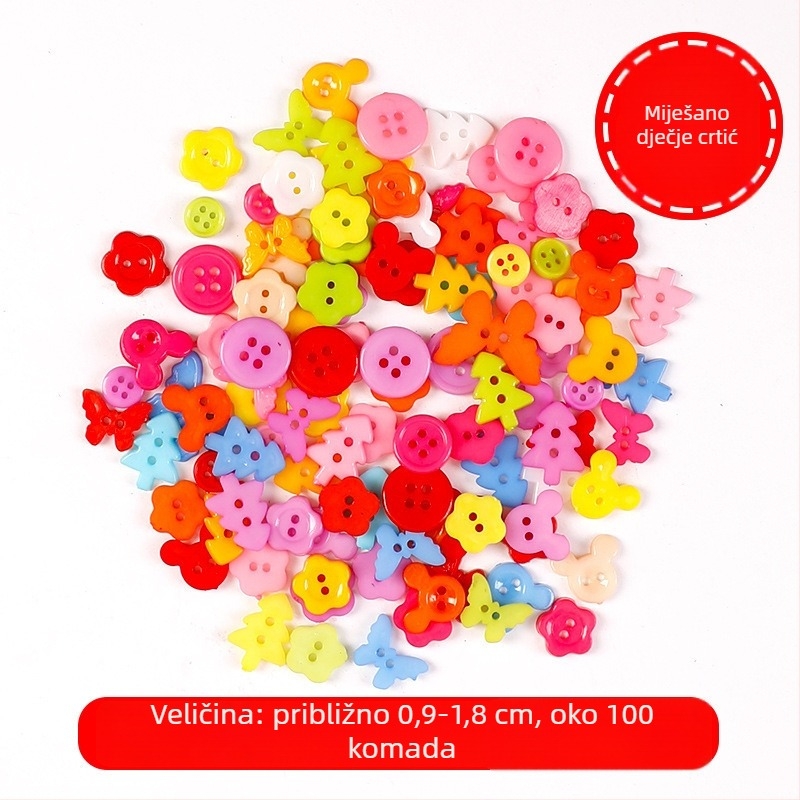 Gumbi za DIY rukotvorine – plast/smola, uzorak: jagoda, petokraka zvijezda, kružni; stil: crtani; tehnologija obrade: Drugo