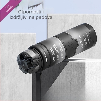 Univerzalna sportska boca za vodu od Tritana, Step firmly, za fitness i aktivnosti na otvorenom