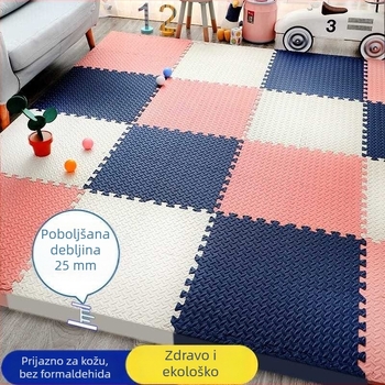 Interlock pjenasti podloga za djecu, debeli tepih za puzanje u dječjoj sobi