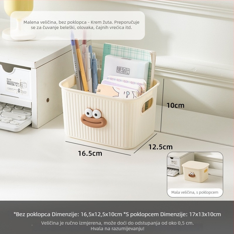Stolna kutija za pohranu, PP plastična konstrukcija, model 7315, višenamjenska, japanskog stila