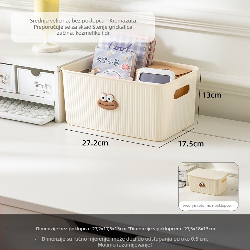 Stolna kutija za pohranu, PP plastična konstrukcija, model 7315, višenamjenska, japanskog stila