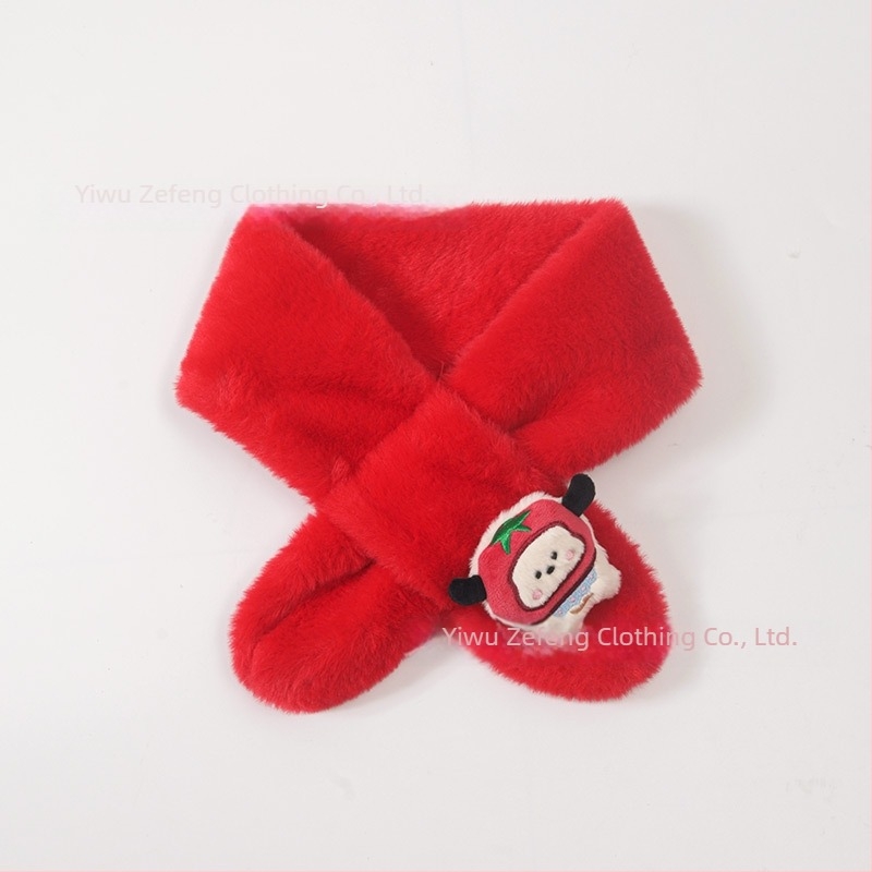 Dječji zimski šal 2026 — pravokutni šal s crtićem, za djevojčice i dječake, topao za vrat.