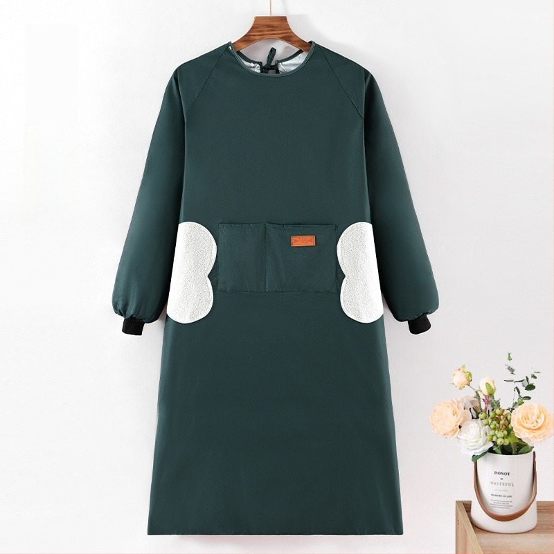 Pregača za kuhinju bez rukava, vodootporna, otporna na ulje, poliester, korejski stil