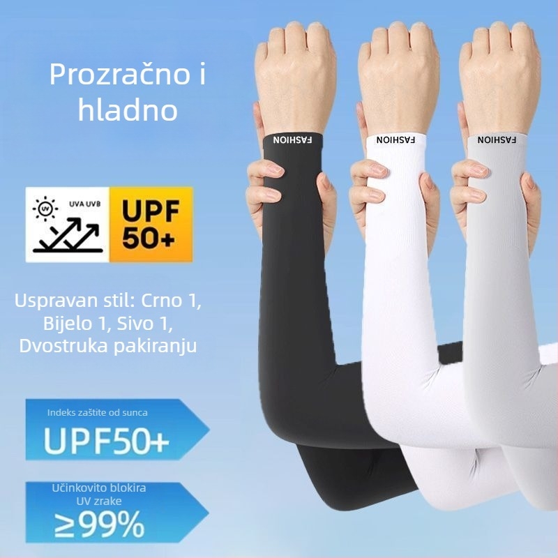 Ice Silk forearm sleeves za muškarce – zaštita od sunca i UV, proljeće, za motocikle