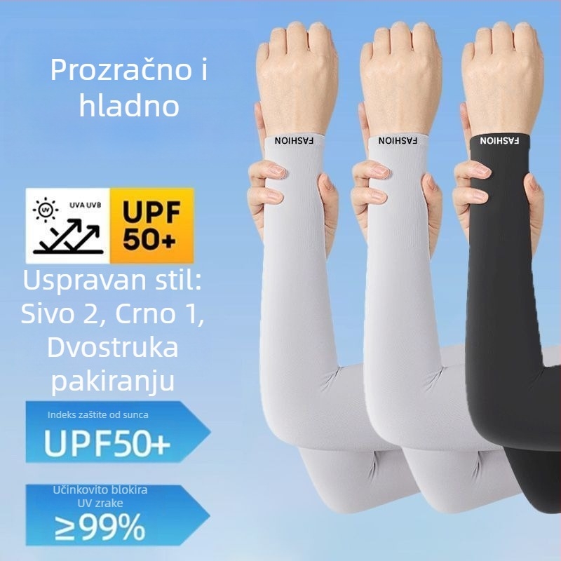 Ice Silk forearm sleeves za muškarce – zaštita od sunca i UV, proljeće, za motocikle