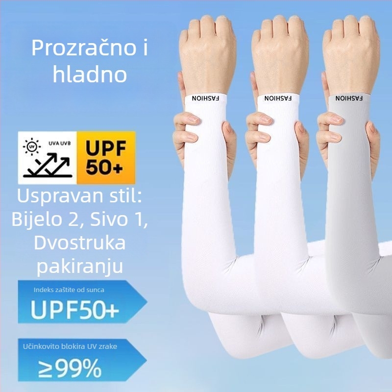 Ice Silk forearm sleeves za muškarce – zaštita od sunca i UV, proljeće, za motocikle