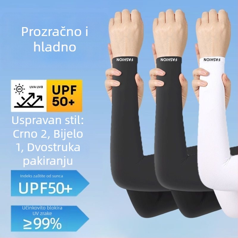 Ice Silk forearm sleeves za muškarce – zaštita od sunca i UV, proljeće, za motocikle