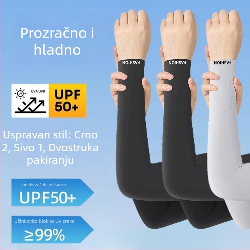 Ice Silk forearm sleeves za muškarce – zaštita od sunca i UV, proljeće, za motocikle
