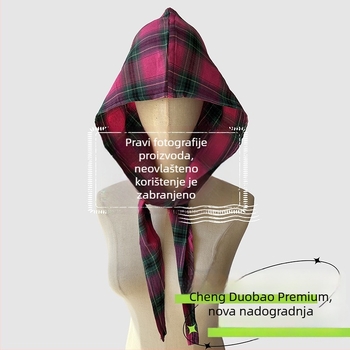 Dodatak za glavu: šal s kapuljačom, retro japanski stil, unisex, pamuk