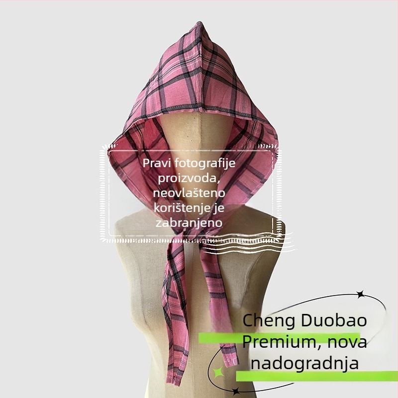 Dodatak za glavu: šal s kapuljačom, retro japanski stil, unisex, pamuk