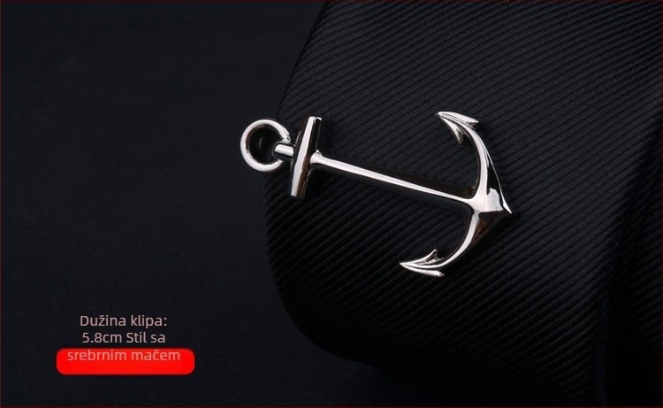 Muška spona za kravatu s dizajnom cvijeta ovratnika, prilagodljiva obrada, pojedinačno pakirana