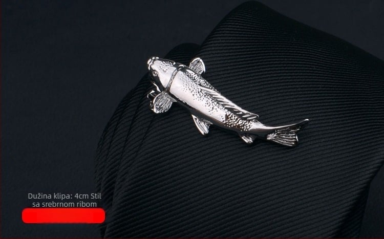 Muška spona za kravatu s dizajnom cvijeta ovratnika, prilagodljiva obrada, pojedinačno pakirana