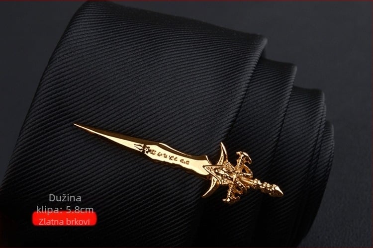 Muška spona za kravatu s dizajnom cvijeta ovratnika, prilagodljiva obrada, pojedinačno pakirana