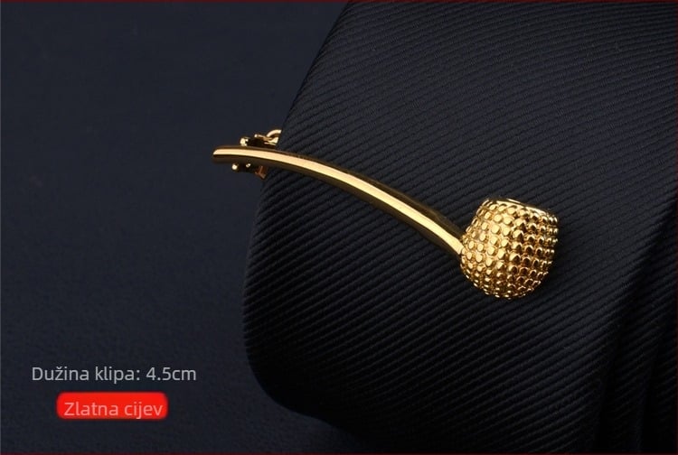 Muška spona za kravatu s dizajnom cvijeta ovratnika, prilagodljiva obrada, pojedinačno pakirana