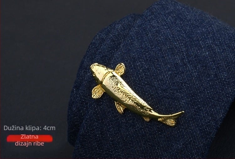 Muška spona za kravatu s dizajnom cvijeta ovratnika, prilagodljiva obrada, pojedinačno pakirana