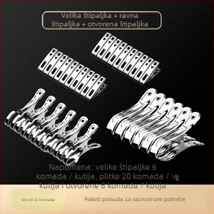 Sušna klipsa od nehrđajućeg čelika 201, model 658, za čarape, košulje, odijela, kravate i odjeću; ne savija se; pakiranja variraju