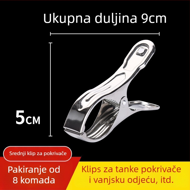 Sušna klipsa od nehrđajućeg čelika 201, model 658, za čarape, košulje, odijela, kravate i odjeću; ne savija se; pakiranja variraju