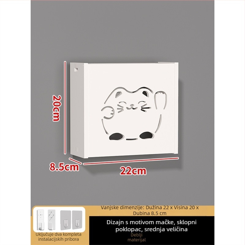 Zidni dekorativni kućište za skrivanje utičnica – bez okvira; okvir: ploča od drvo-plastike; jezgro: drvo-plastika ploča; prostor: dnevni boravak, spavaća soba, radna soba, restoran, hodnik; stil: moderni minimalistički