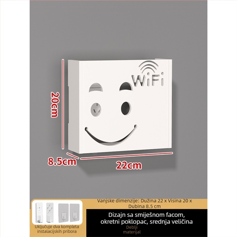 Zidni dekorativni kućište za skrivanje utičnica – bez okvira; okvir: ploča od drvo-plastike; jezgro: drvo-plastika ploča; prostor: dnevni boravak, spavaća soba, radna soba, restoran, hodnik; stil: moderni minimalistički