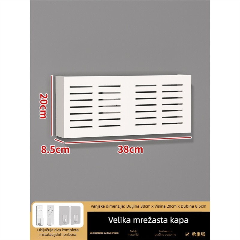 Zidni dekorativni kućište za skrivanje utičnica – bez okvira; okvir: ploča od drvo-plastike; jezgro: drvo-plastika ploča; prostor: dnevni boravak, spavaća soba, radna soba, restoran, hodnik; stil: moderni minimalistički