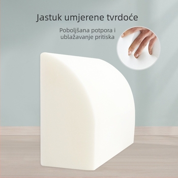 Lumbalni jastuk za kauč, pravokutnog oblika, s pjenom i trokutastim umetkom, za dnevnu sobu i studentske sobe, veliki format