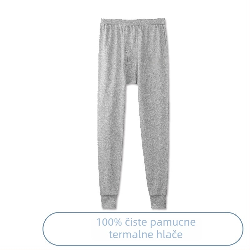 Tinejdžerske termalne hlače od 100% pamuka – jesen/zima, debela tkanina 201–250 g/m², duge hlače, jednoslojne, s anime uzorkom, uzrast 13–18 godina