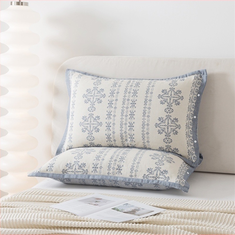 Jastučnica, 100% pamuk, jacquard tkanina bojana vlaknima, moderan minimalistički stil, 40-count tkanina